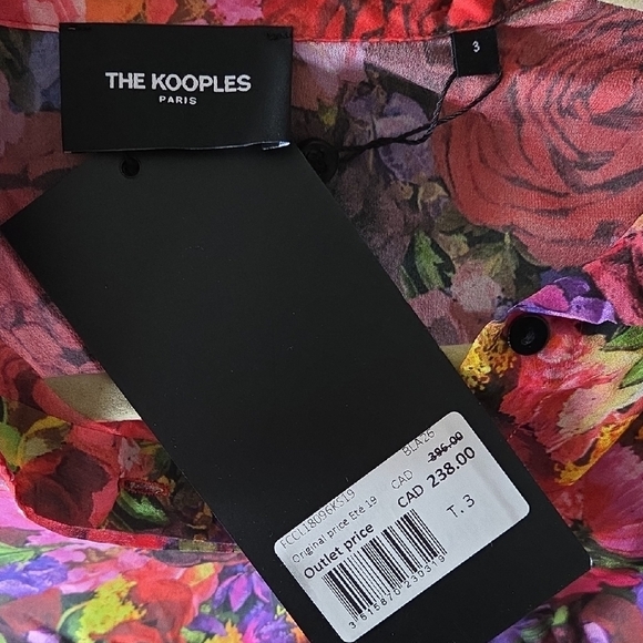 The Kooples Silk Button-Down Blouse - NWT - Picture 6 of 8